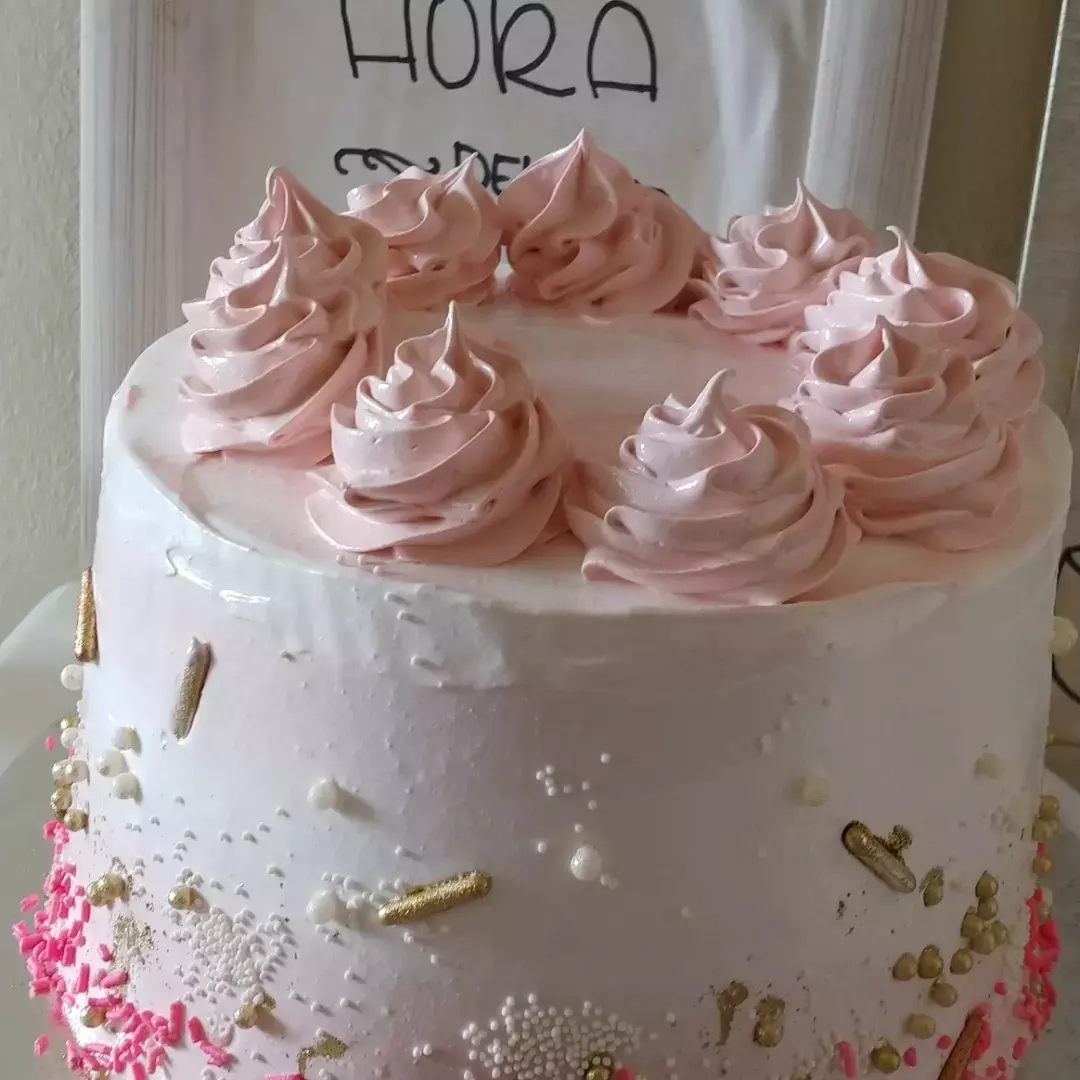 Bizcocho de quinceañera fondant