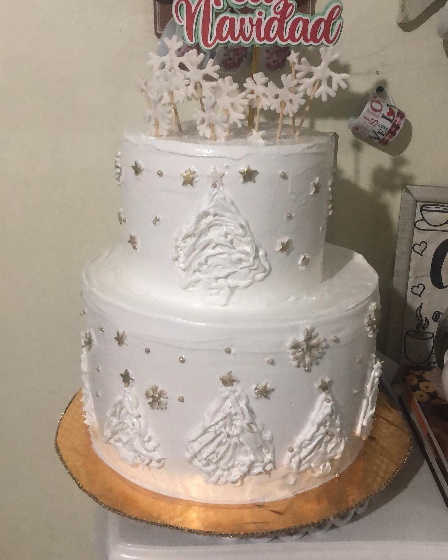 Bizcocho de boda floral